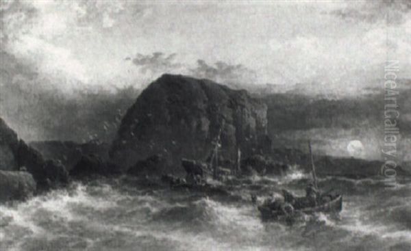 Salvaging The Wreck At Sunset - view 1