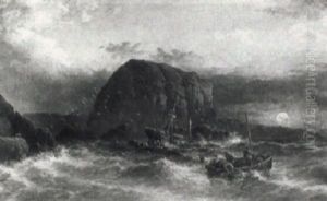 Salvaging The Wreck At Sunset