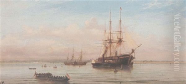 Troopships At Spithead - view 1