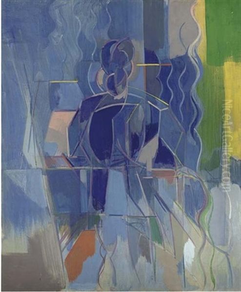 Seated Woman At The Piano - view 1