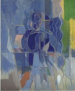 Seated Woman At The Piano by Humphrey Jennings