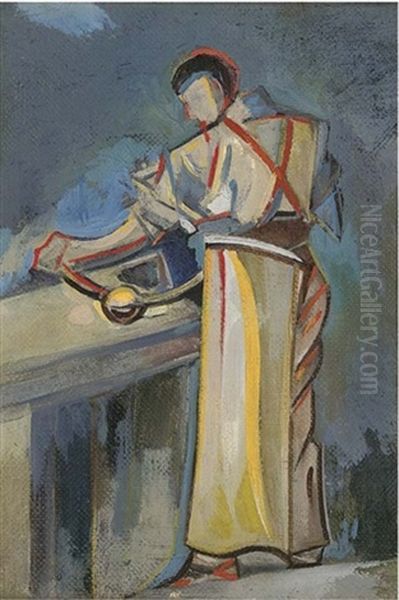 Workman At Bench (+ A Study For Workman, Dbl-sided; 3 Works) - view 1