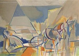 Plough And Team by Humphrey Jennings