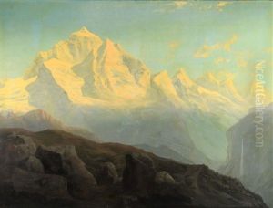 Mischabel Group With Peaks In The Distance