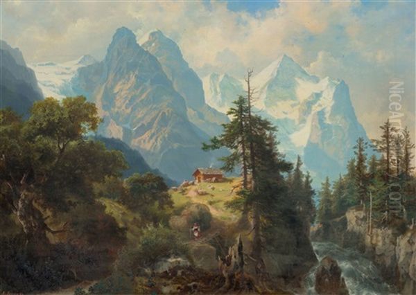 Wellhorn And Wetterhorn - view 1