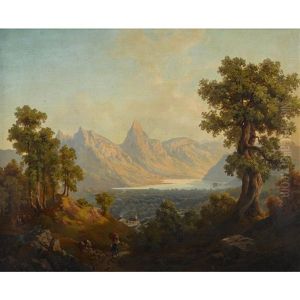 Blick Vom Rigi Mit Lauerzersee