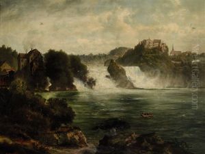 Der Rheinfall Bei Schaffhausen by Arnold Albert Jenny