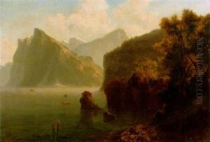 Berglandschaft Beim Vierwaldstattersee by Arnold Albert Jenny