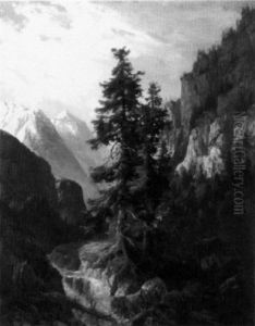 Alpine Landscape by Arnold Albert Jenny