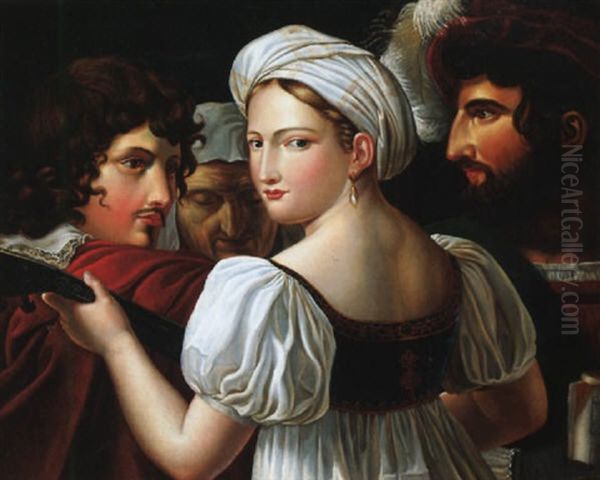 A Musical Group, With A Portrait Of Francois I - view 1