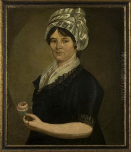Portrait Of Mary (polly) Todd Stanwood Of Newburyport, Massachusetts by William Jennys