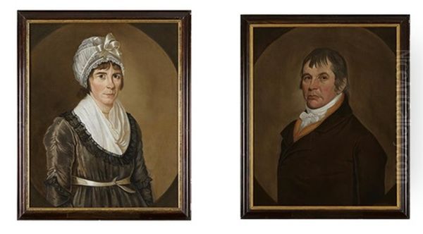 Pair Of Portraits: A Lady And A Gentleman - view 1