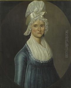 Portrait Of A Lady Wearing White Headdress