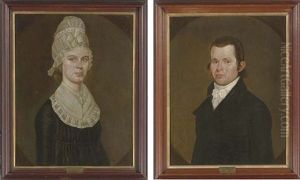 Portrait Of Mrs. Susannah Clark Tilden (+ Portrait Of Captain Josiah Tilden; Pair)