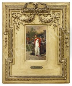 Young Woman In Th Castle Garden