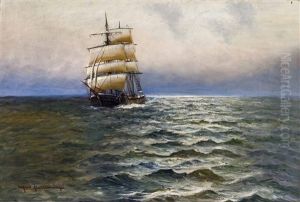 Auf Hoher See by Alfred Serenius Jensen