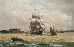Ships Off Kronborg Castle
