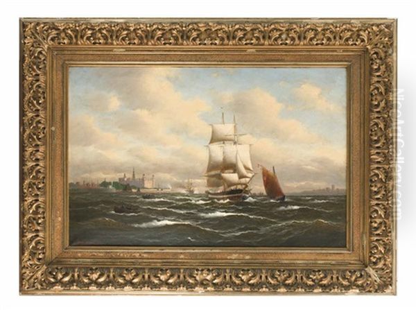 Segelschiffe Helsingor Passierend - view 1