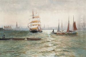 Hamburger Hafen by Alfred Serenius Jensen