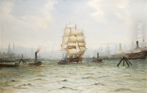 Vollschiff Vor Lubeck - view 1