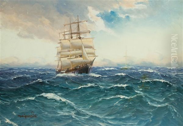 Vollschiff Auf Hoher See - view 1