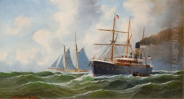 Steam-ship Sultan And Elbe No. 3 - view 1