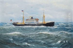 Portrait Of The Cargo Steamer Waltraud Horn Portrait Of The Cargo Steamer Waltraud Horn