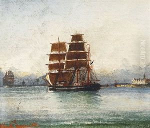 Segler Vor Kronborg by Alfred Serenius Jensen