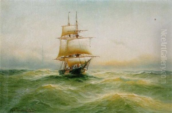 Segelschiff Auf Hoher See - view 1