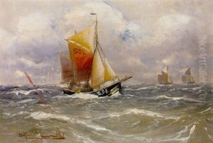 Ewer Auf See by Alfred Serenius Jensen
