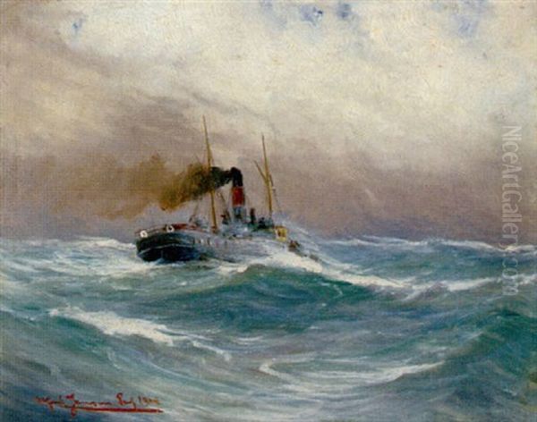 Dampfschlepper Auf Hoher See - view 1