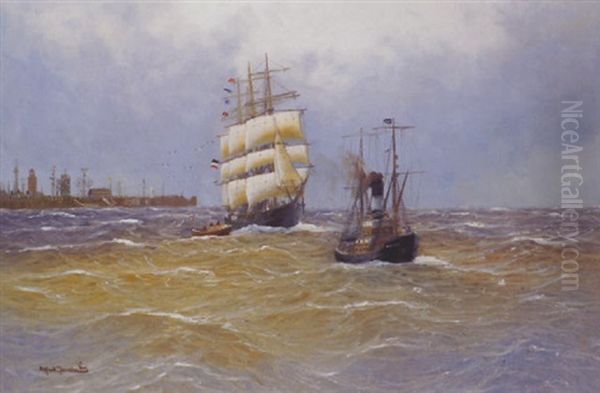 Ausfahrt Aus Dem Cuxhavener Hafen - view 1
