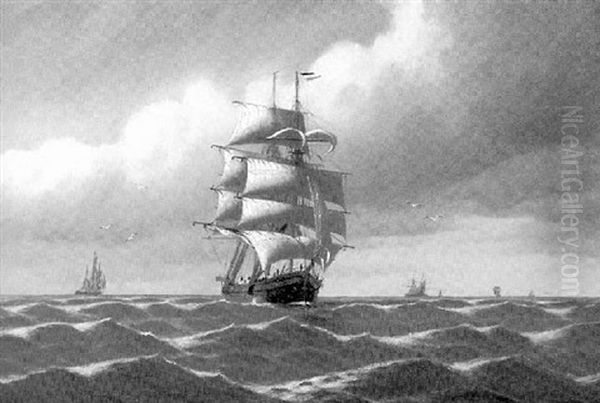 Vollschiff Vor Dem Sturm - view 1