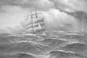 Schulschiff "herzogin Cecilie" Im Atlantischen Ozean