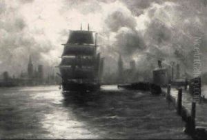 Einfahrendes Segelschiff Einfahrendes Segelschiff