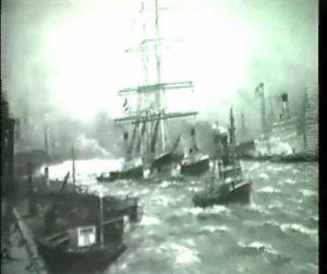 Im Hafen. by Alfred Serenius Jensen