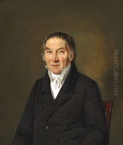 A Pair Of Portraits Of Master Plumber K. K. Brandt And His Wife