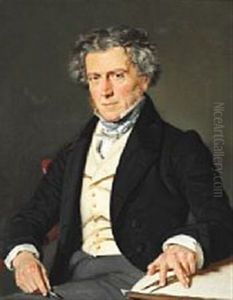 Portrait Of Architect Charles Robert Cocquerell/cockerell (1788-1863)