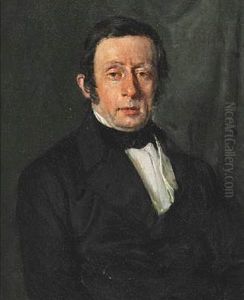 Portrait Of Professor Borgen. Headmaster At The Metropolitan School In Copenhagen