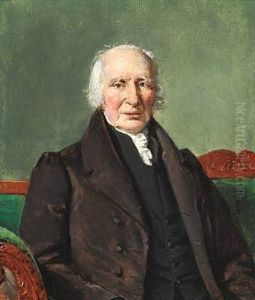 Portrait Of Locksmith Peter Johann Timm (d. 1835) Seated In A Green Sofa, Wearing An Open Coat