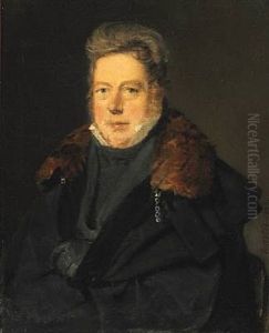 Portrait Of Archaeologist And Professor Peter Ole (oluf) Brondsted (1780-1842)