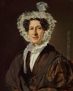 Portrait Of Juliane Abrahams, Nee Meyer (+ Professor N. C. L. Abrahams, 1834; Pair) Portrait Of Juliane Abrahams, Nee Meyer (+ Professor N. C. L. Abrahams, 1834; Pair)