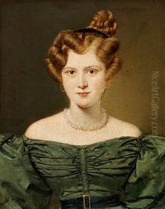 Portrait Of Marie Busch, Nee Halberg, Married To Wine Merchant Ludvig Georg Busch