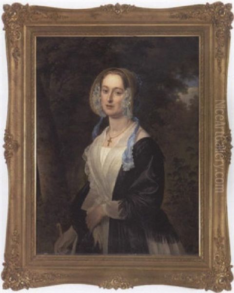Portraet Af Agnes Drake Gift Med William Wain, Medejeren Af Skibsvaerftet Burmeister & Wain - view 1