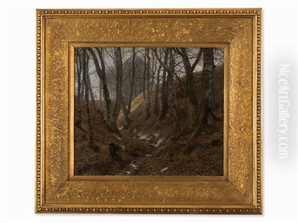 Wintery Birch Grove - view 1