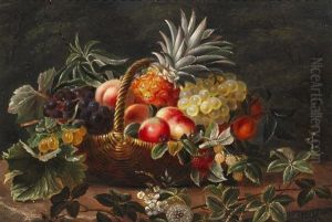 Still Life With Fruits In A Basket by Johan Laurentz Jensen
