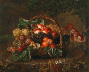 A Basket With Fruits by Johan Laurentz Jensen