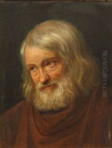 Portraet Er En Aeldre Mand Med Grat Har Og Skaeg Portraet Er En Aeldre Mand Med Grat Har Og Skaeg