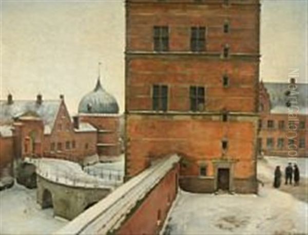 Porttaarnet Og S-broen Paa Frederiksborg - view 1