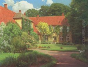 Den Gamle Bispegaard I Odense by Karl Jensen